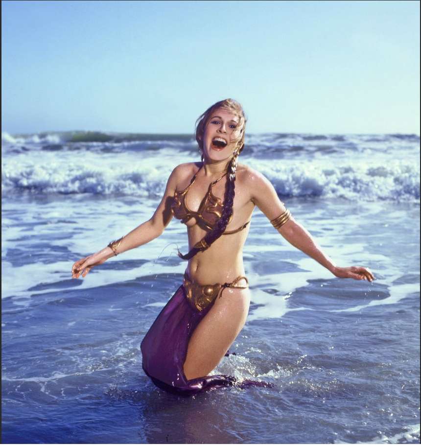 Carrie_Fisher_Baignade